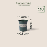 Chậu nhựa trồng cây MONROVIA tiêu chuẩn Châu Âu - O Series - Xanh