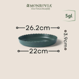 Chậu nhựa trồng cây MONROVIA tiêu chuẩn Châu Âu - O Series - Xanh